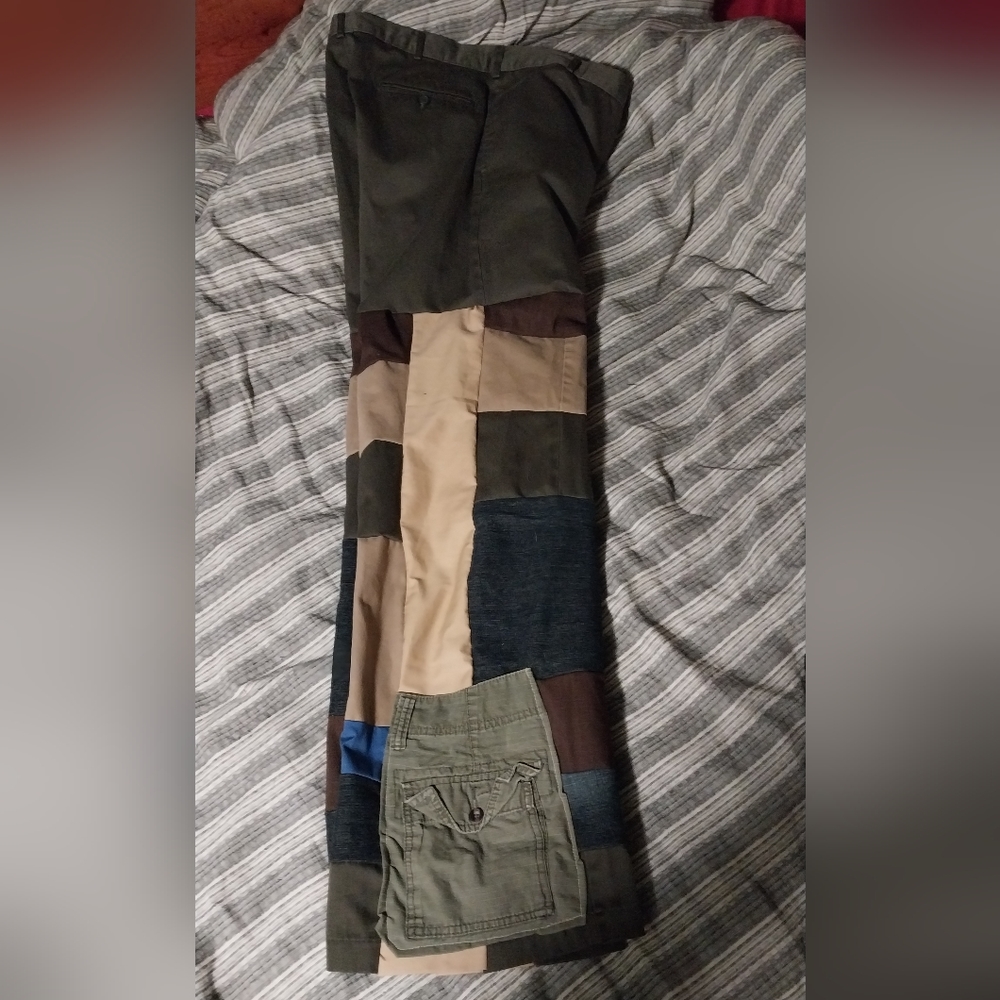 Upcycled Patchwork Pants - image 3